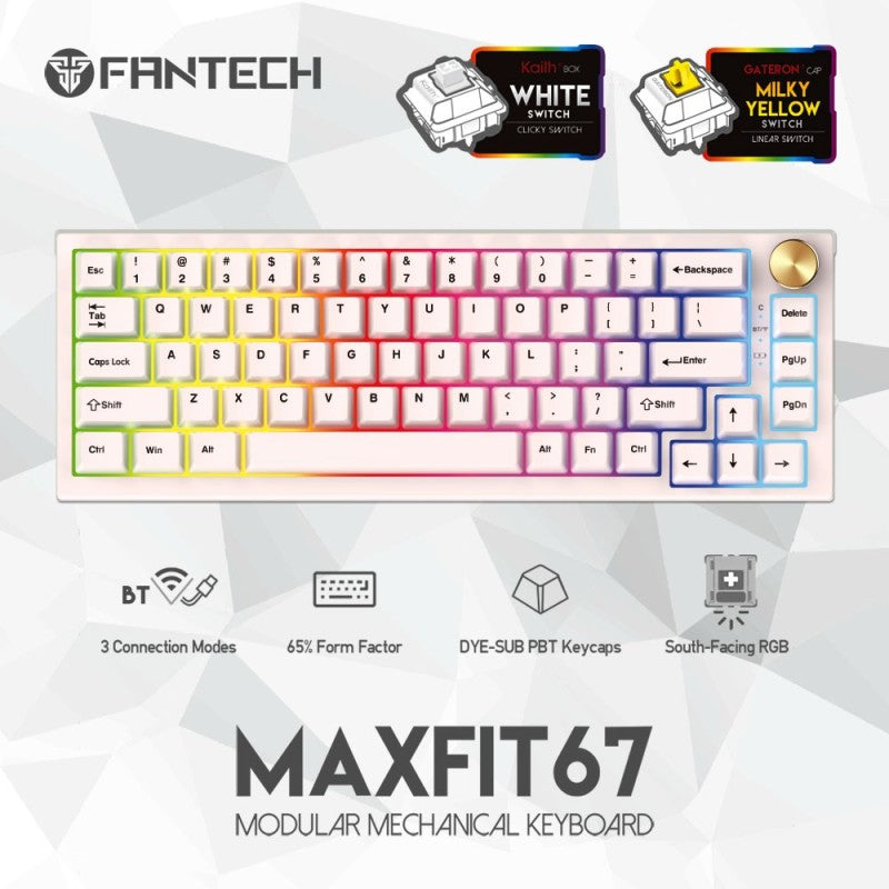 Fantech MAXFIT67 MK858 tri-mode view 6