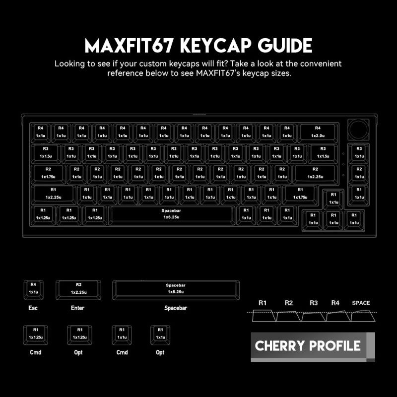 Fantech MAXFIT67 MK858 tri-mode view 8