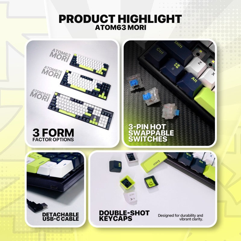 Fantech ATOM63 MK874V2 MORI Edition view 2