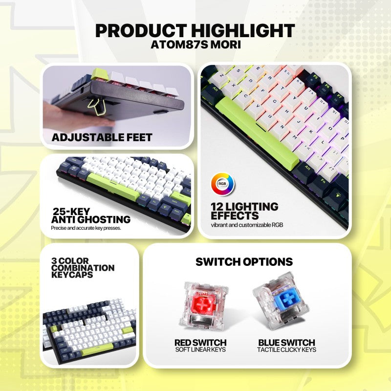 Fantech ATOM87S MK877S MORI Edition view 2