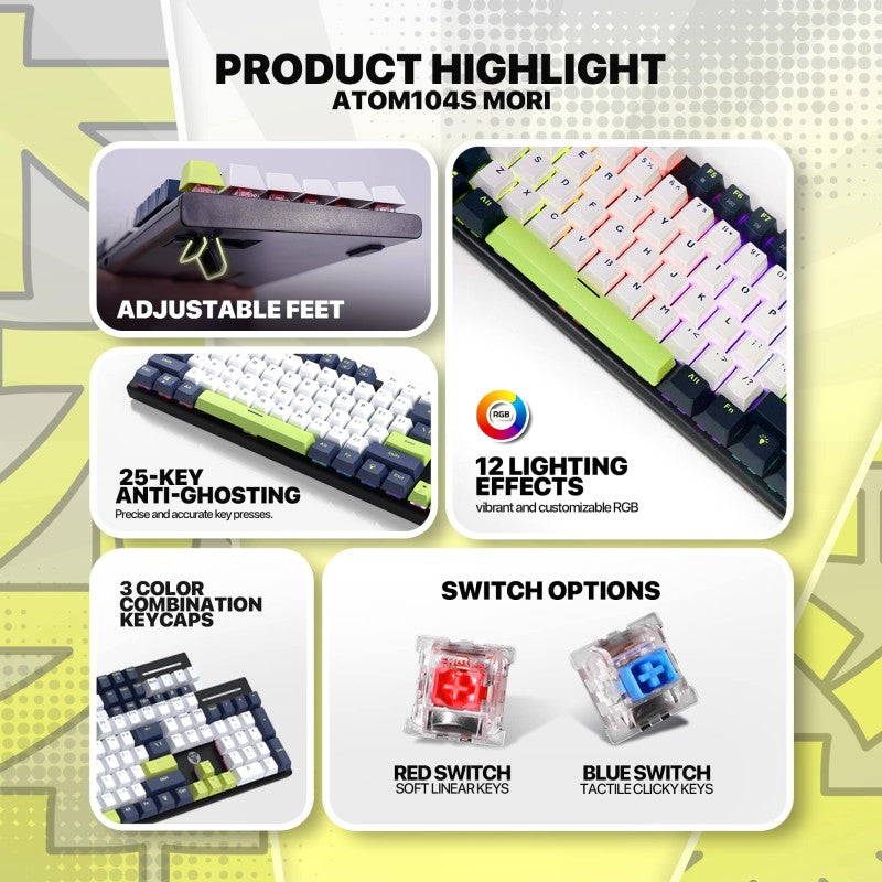 Fantech ATOM104S MK878S MORI Edition view 2