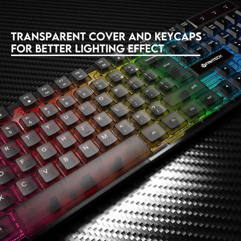 Fantech Shikari K515 wired RGB keyboard top view