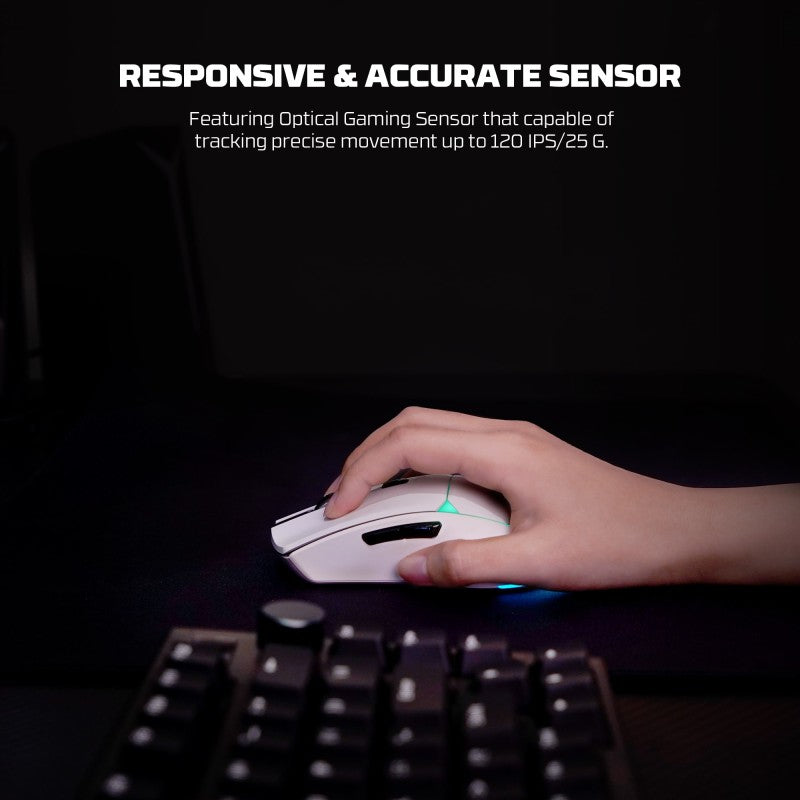Fantech Crypto II WG7V2 wireless gaming mouse view