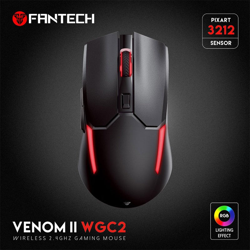 Fantech Venom II WGC2 wireless gaming mouse view