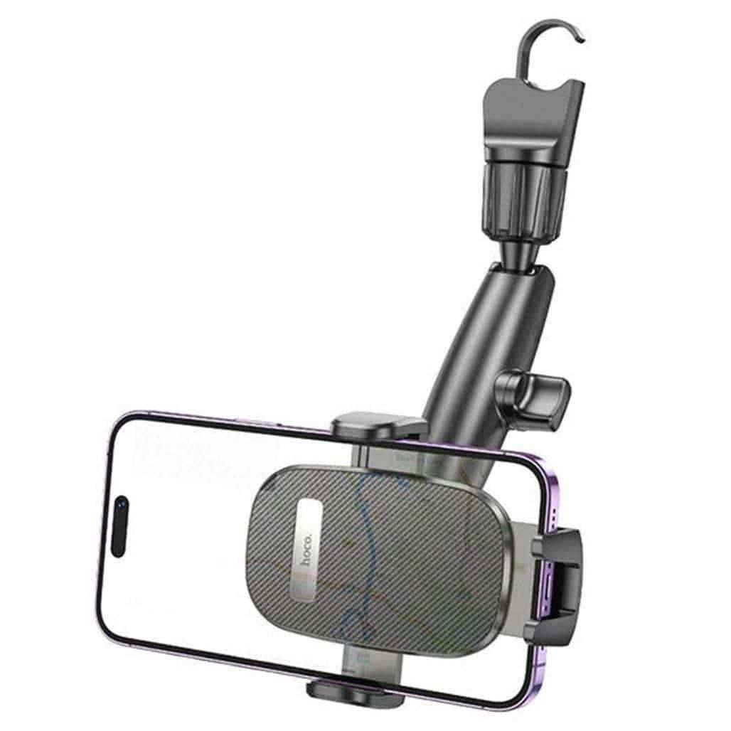 Hoco H17 Waves Rear View Mirror Car Phone Holder – Dual Axis Adjustable Design for All Smartphone - Saleshubstore