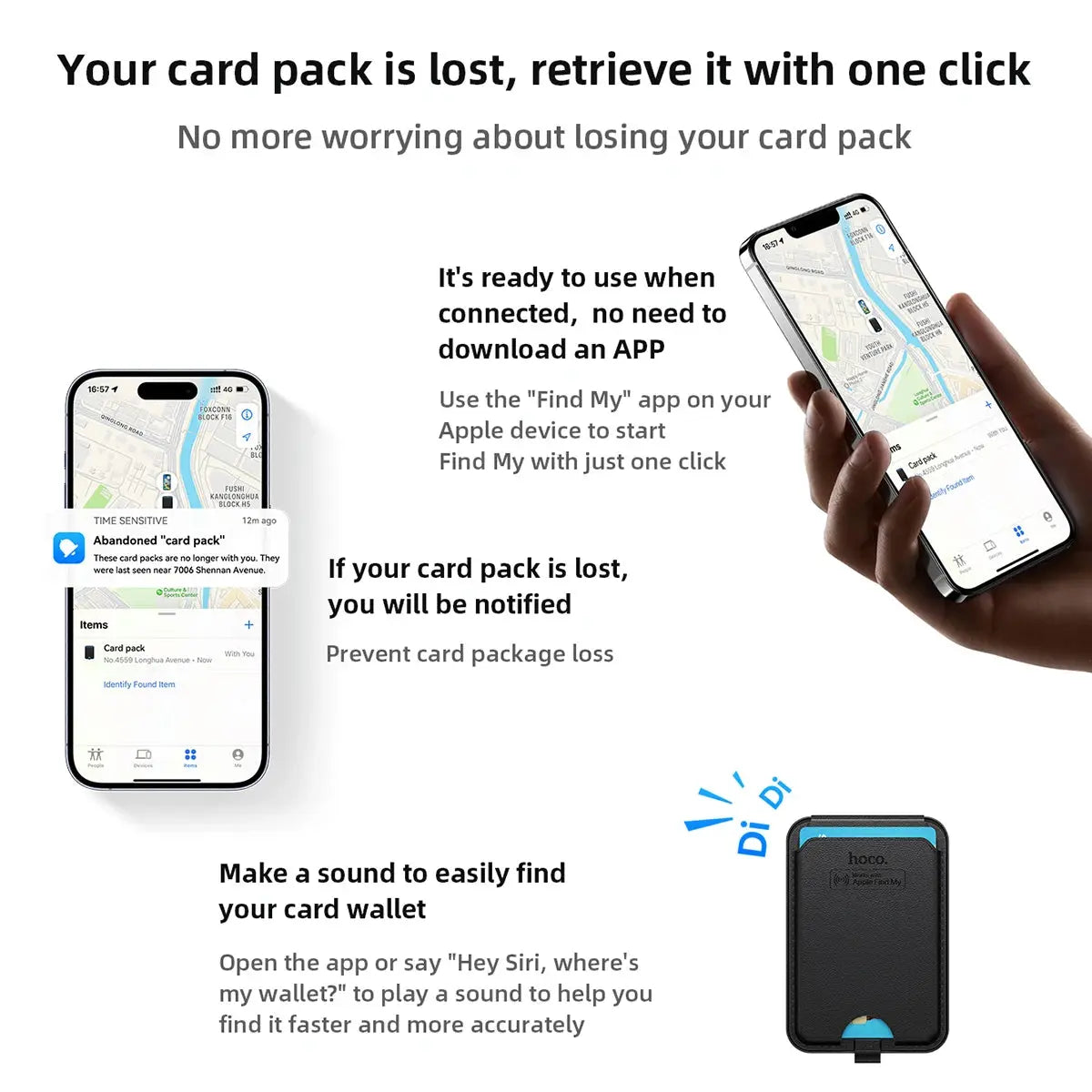 HOCO E91I Magnetic Wallet Tracker