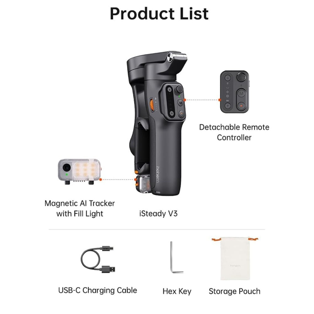 hohem iSteady V3 | AI Tracking Smartphone Gimbal