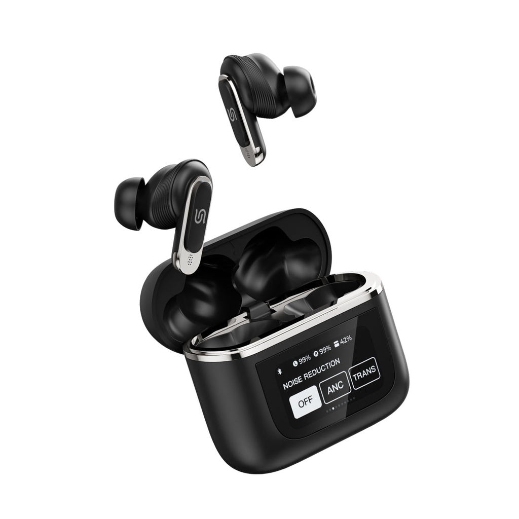 Porodo Soundtec Guide ANC TWS Earbuds with Touch Screen - Black - additional official image