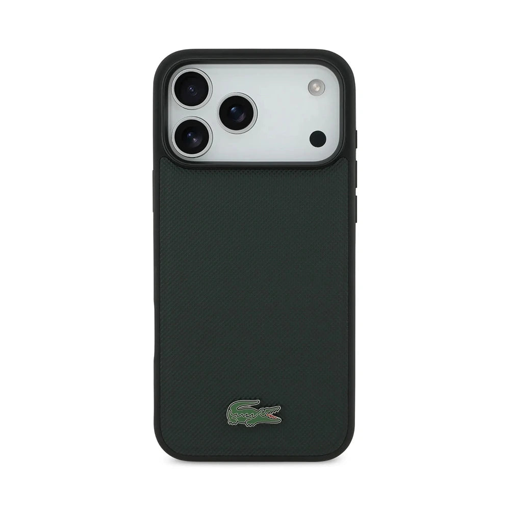 Lacoste MagSafe Petit Piqué Case – iPhone 17 Pro / 18 Pro Dark Green