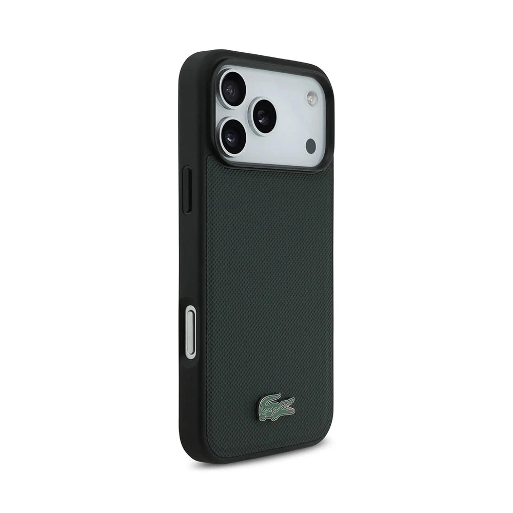 Lacoste MagSafe Petit Piqué Case – iPhone 17 Pro / 18 Pro Dark Green