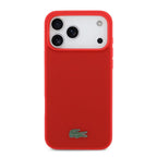 Lacoste MagSafe Petit Piqué Case – iPhone 17 Pro / 18 Pro Red