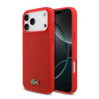 Lacoste MagSafe Petit Piqué Case – iPhone 17 Pro / 18 Pro Red