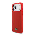 Lacoste MagSafe Petit Piqué Case – iPhone 17 Pro / 18 Pro Red