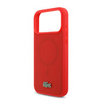Lacoste MagSafe Petit Piqué Case – iPhone 17 Pro / 18 Pro Red
