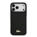 Lacoste MagSafe PU Leather Bliss Case – iPhone 17 Pro / 18 Pro Black