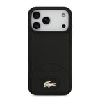 Lacoste MagSafe PU Leather Bliss Case – iPhone 17 Pro / 18 Pro Black