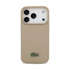 Lacoste MagSafe PU Leather Hard Case – Taupe