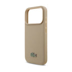 Lacoste MagSafe PU Leather Hard Case – Taupe