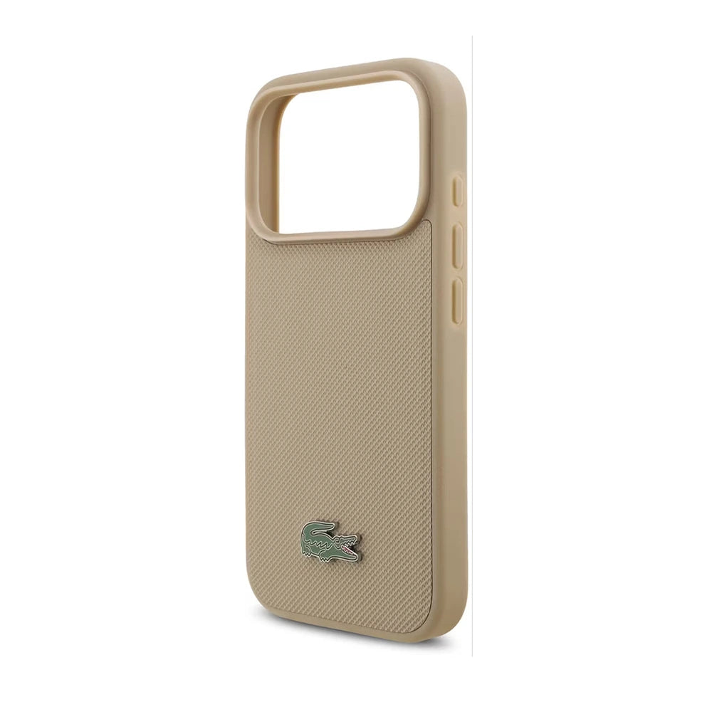 Lacoste MagSafe PU Leather Hard Case – Taupe
