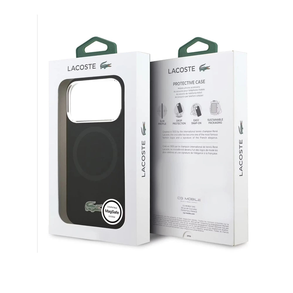 Lacoste MagSafe Silicone Case with Metal Logo – iPhone 17 Pro / Pro Max