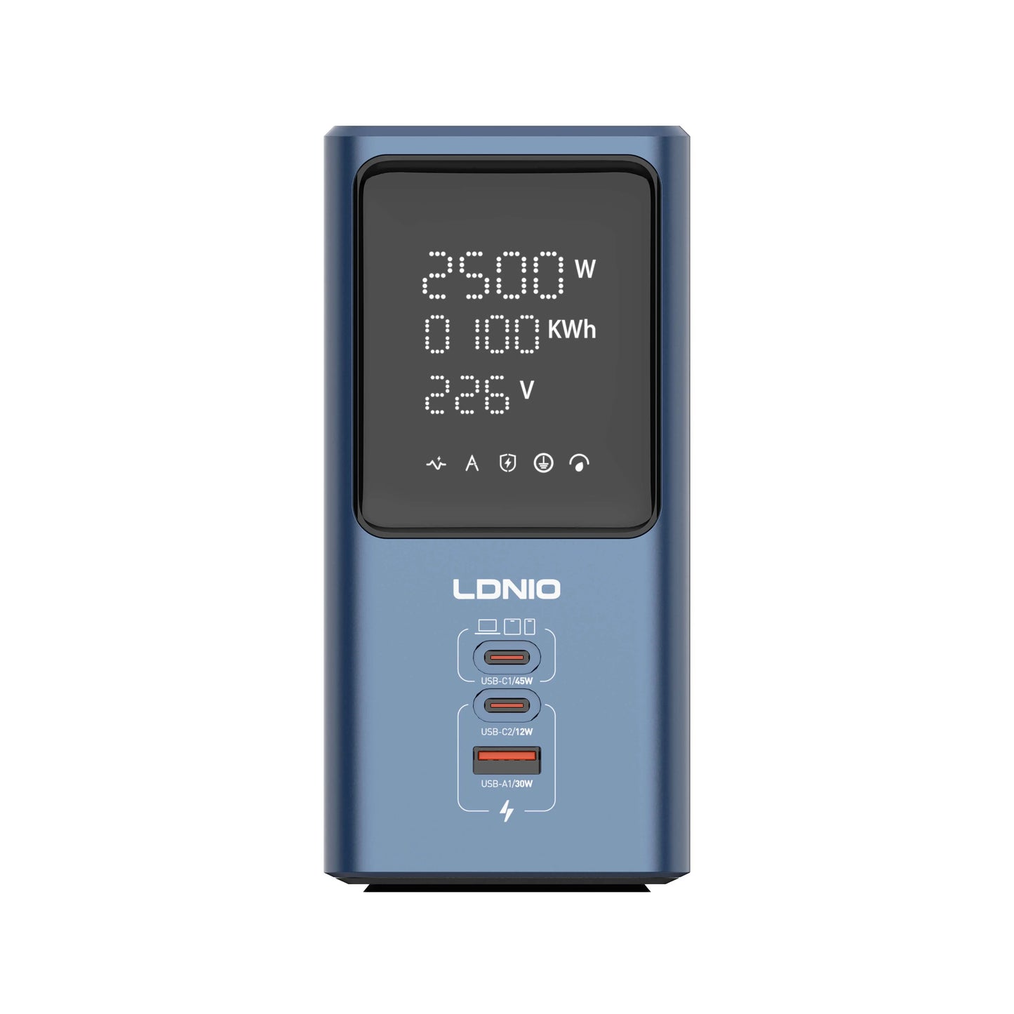 LDNIO SC2 45W Universal Power Strip with LED Display