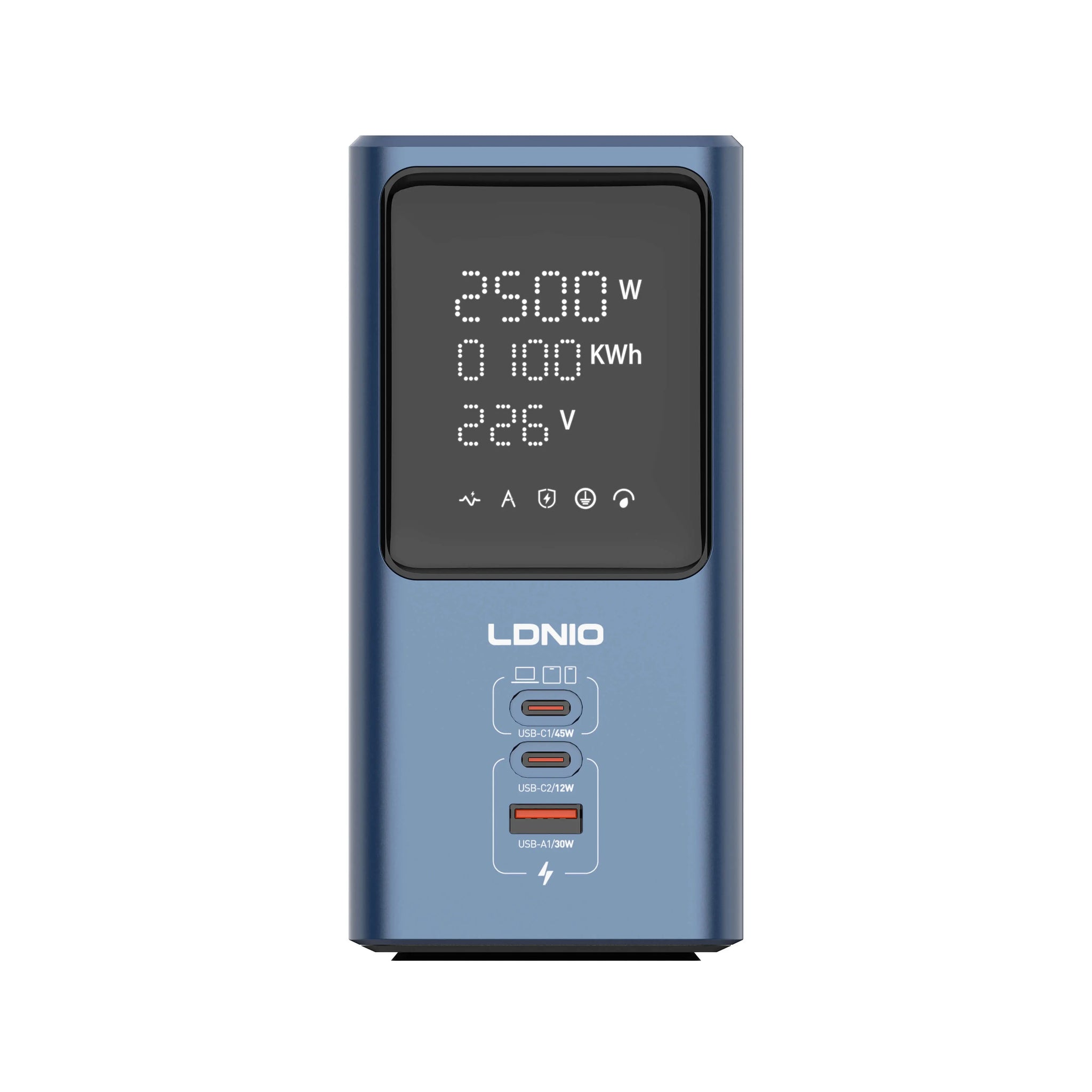 LDNIO SC2 45W Universal Power Strip with LED Display