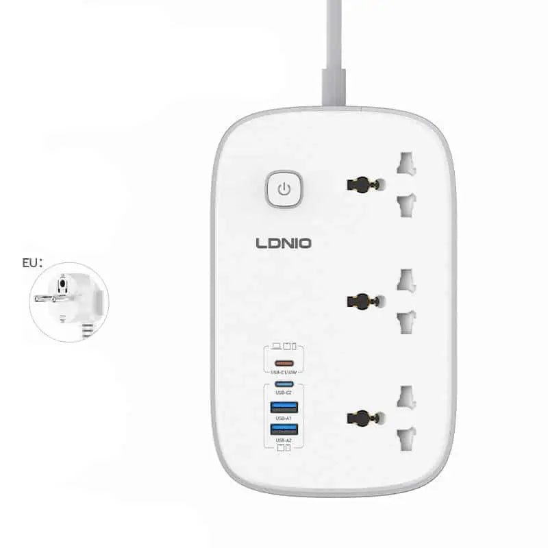 LDNIO SC6 45W Power Strip with 2m Cord