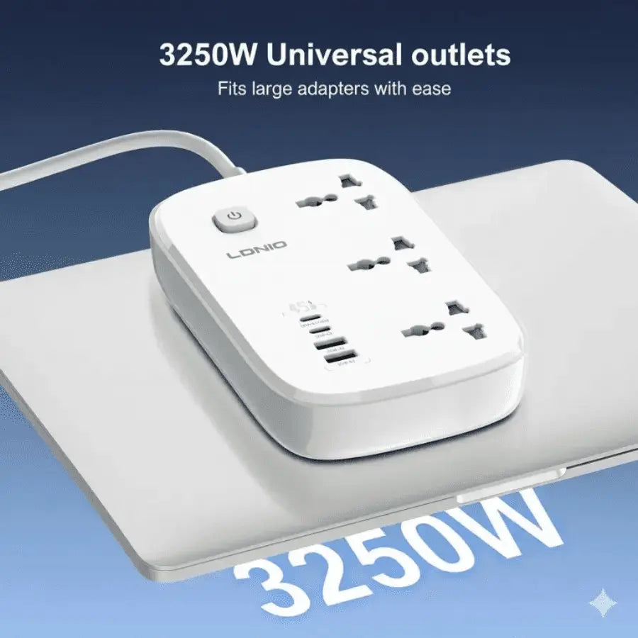 LDNIO SC6 45W Power Strip with 2m Cord