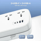 LDNIO SC6 45W Power Strip with 2m Cord