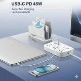 LDNIO SC6 45W Power Strip with 2m Cord
