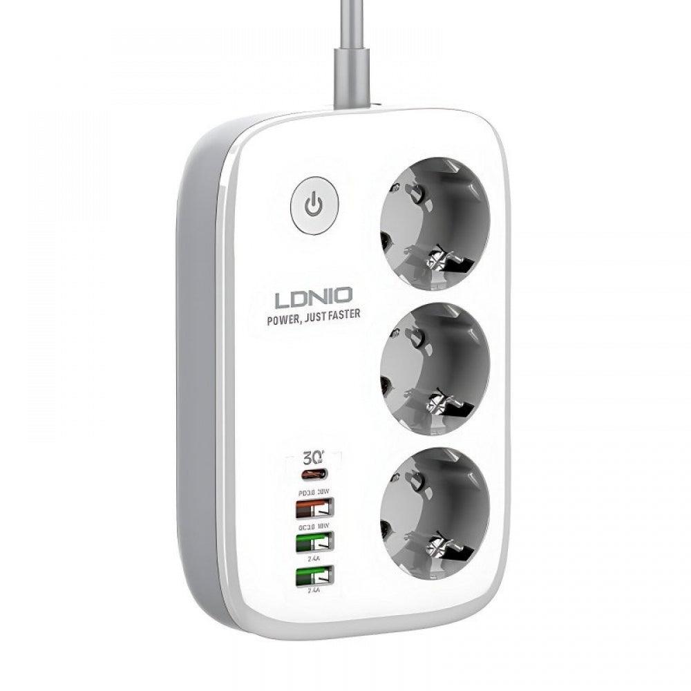 LDNIO SEW3452 Smart Power Strip with USB & 2m Cable – 2500W, WiFi Control - Saleshubstore