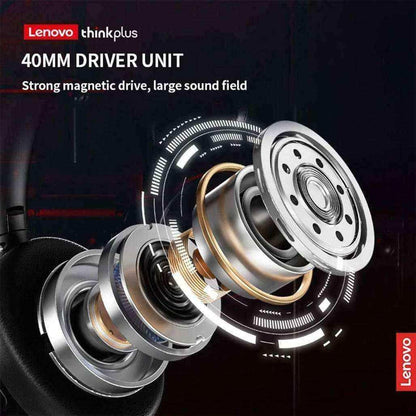 Lenovo TH40 Wireless Bluetooth Headphones – Noise Cancelling - Saleshubstore