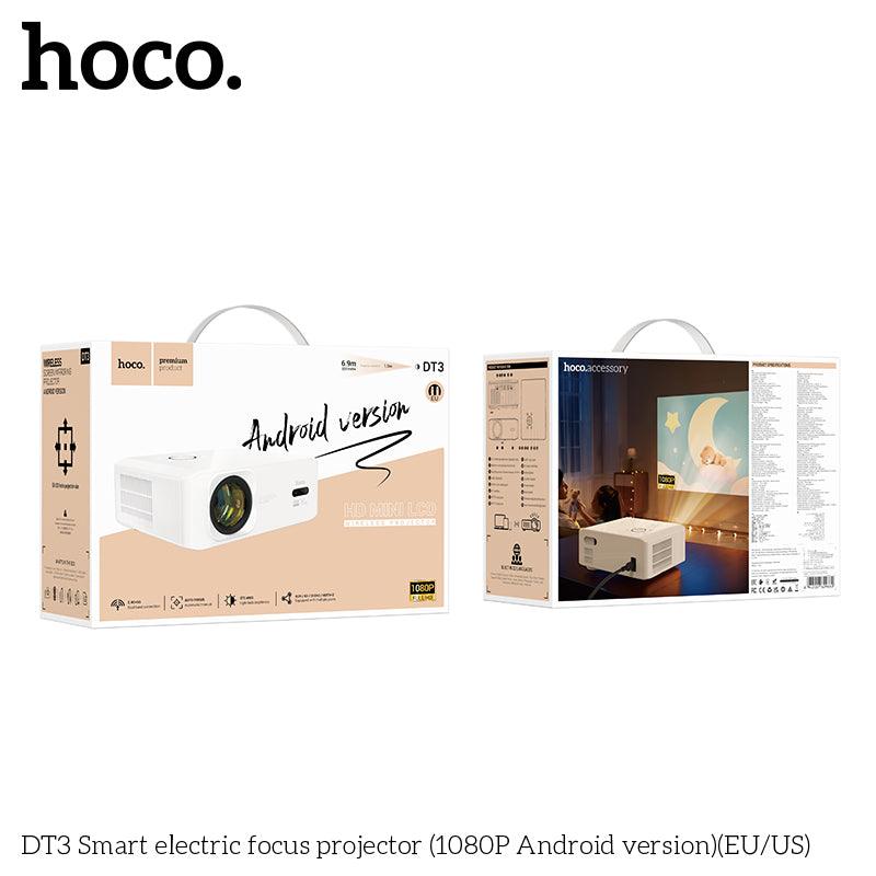 HOCO DT3 Smart Electric Focus Projector (1080P Android Version, EU) - Saleshubstore