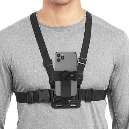 Chest Strap Mount with Adjustable Phone Holder for GoPro and Smartphones - Saleshubstore