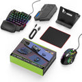 Electro Wolf X8 5-in-1 Mobile Gaming Combo – Wireless RGB Keyboard, Mouse & Game Controller Set for Android
