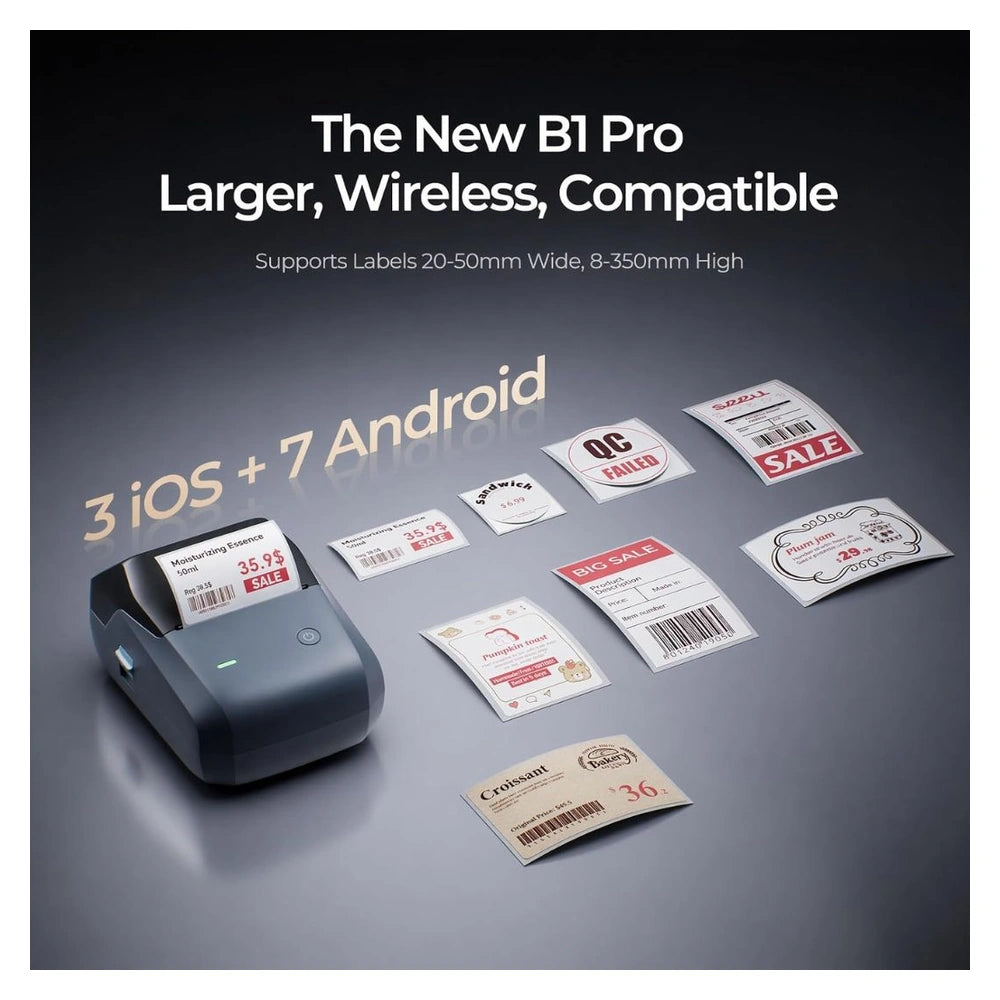 NIIMBOT B1 Pro Bluetooth Label Printer