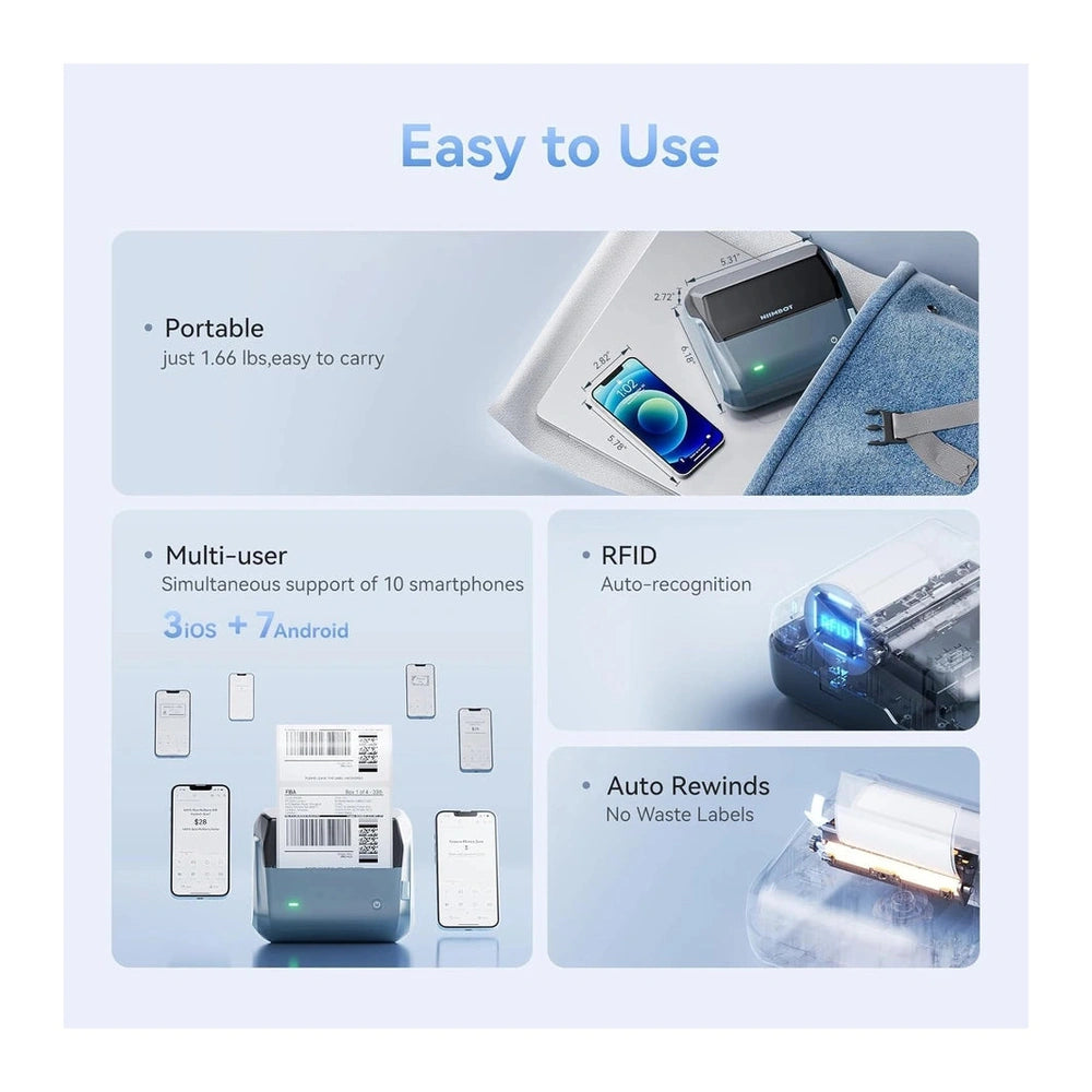 NIIMBOT B4 Bluetooth Thermal Label Printer