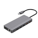 Powerology 12-in-1 USB-C hub ports and design