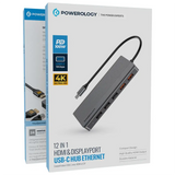 Powerology 12-in-1 USB-C hub HDMI DisplayPort Ethernet feature image