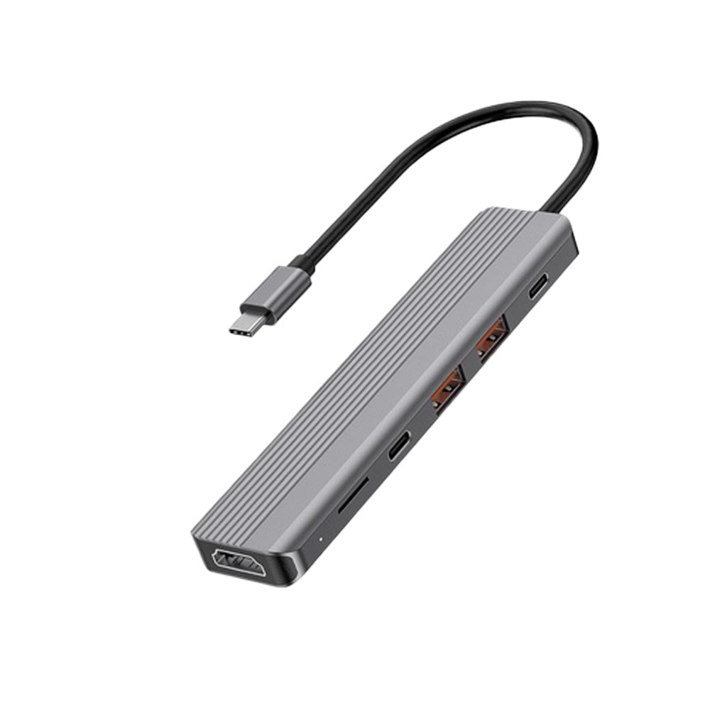 Powerology 6-in-1 Slim 4K USB-C Hub - official view 1