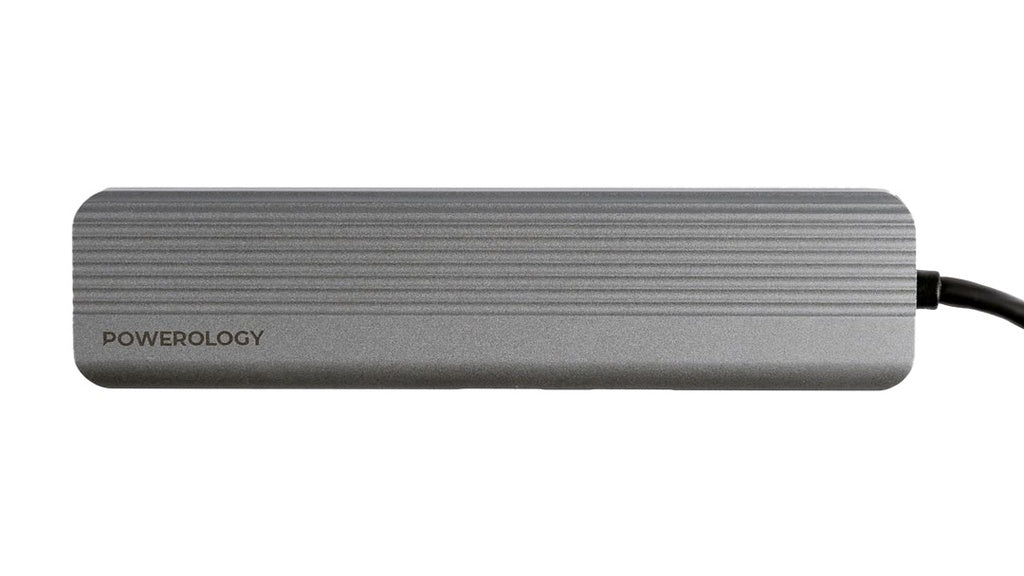 Powerology 6-in-1 Slim 4K USB-C Hub - official view 3