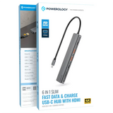 Powerology 6-in-1 Slim 4K USB-C Hub official product image 6