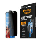 PanzerGlass 2-Way Privacy Screen Protector for iPhone 18 Pro - EasyAligner