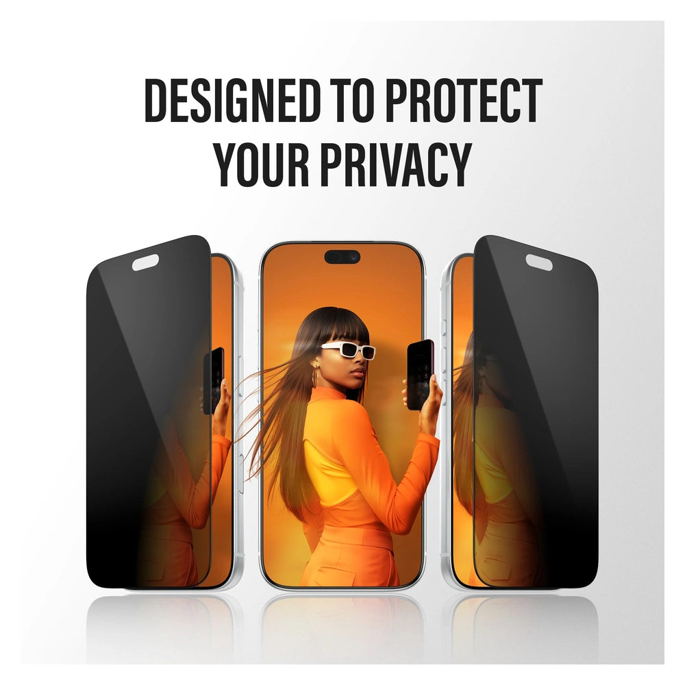 PanzerGlass 2-Way Privacy Screen Protector for iPhone 18 Pro - EasyAligner