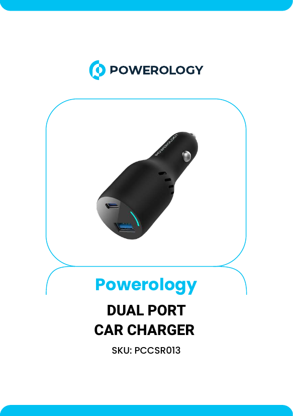 Powerology 65W PD + QC LED Car Charger official Powerology guide image 1