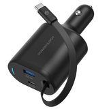 Powerology 70W Retractable USB-C Car Charger - official view 1