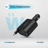 Powerology 70W Retractable USB-C Car Charger - official view 5