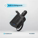 Powerology 115W Retractable USB-C Car Charger - official view 3