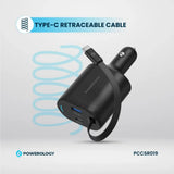 Powerology 115W Retractable USB-C Car Charger - official view 5