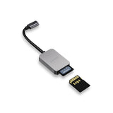 Porodo 2-in-1 USB-C Card Reader SD MicroSD Grey additional view
